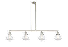 Innovations Lighting 214-SN-G324 - Olean - 4 Light - 51 inch - Brushed Satin Nickel - Stem Hung - Island Light