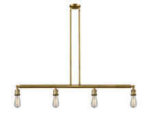 Innovations Lighting 214-BB - Bare Bulb - 4 Light - 48 inch - Brushed Brass - Stem Hung - Island Light