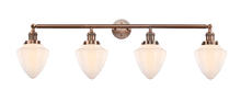 Innovations Lighting 215-AC-G661-7 - Bullet - 4 Light - 46 inch - Antique Copper - Bath Vanity Light