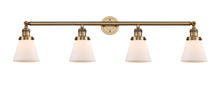 Innovations Lighting 215-BB-G61 - Cone - 4 Light - 42 inch - Brushed Brass - Bath Vanity Light