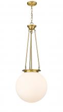 Innovations Lighting 221-1P-SG-G201-16 - Beacon - 1 Light - 16 inch - Satin Gold - Chain Hung - Pendant