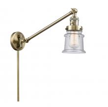 Innovations Lighting 237-AB-G184S - Canton - 1 Light - 8 inch - Antique Brass - Swing Arm