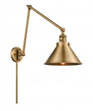  238-BB-M10-BB - Briarcliff - 1 Light - 10 inch - Brushed Brass - Swing Arm