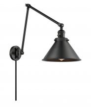 Innovations Lighting 238-BK-M10-BK-LED - Briarcliff - 1 Light - 10 inch - Matte Black - Swing Arm