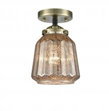 Innovations Lighting 284-1C-BAB-G146 - Chatham - 1 Light - 7 inch - Black Antique Brass - Semi-Flush Mount