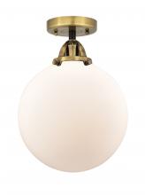 Innovations Lighting 288-1C-BAB-G201-10 - Beacon - 1 Light - 10 inch - Black Antique Brass - Semi-Flush Mount