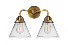 Innovations Lighting 288-2W-BB-G42 - Cone - 2 Light - 16 inch - Brushed Brass - Bath Vanity Light