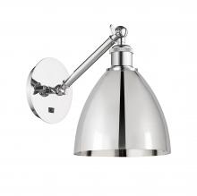 Innovations Lighting 317-1W-PC-MBD-75-PC - Bristol - 1 Light - 8 inch - Polished Chrome - Sconce