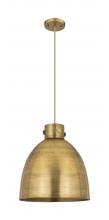  410-1PL-BB-M412-14BB - Newton Sphere - 1 Light - 14 inch - Brushed Brass - Cord hung - Pendant