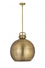 Innovations Lighting 410-1SL-BB-M410-18BB - Newton Sphere - 1 Light - 18 inch - Brushed Brass - Pendant