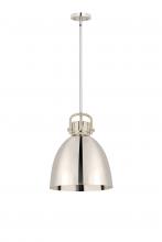 Innovations Lighting 410-1SL-PN-M412-14PN - Newton Sphere - 1 Light - 14 inch - Polished Nickel - Pendant