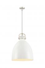 Innovations Lighting 410-1SL-PN-M412-16W - Newton Sphere - 1 Light - 16 inch - Polished Nickel - Pendant