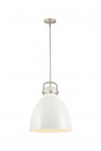 Innovations Lighting 410-1SL-SN-M412-14W - Newton Sphere - 1 Light - 14 inch - Satin Nickel - Pendant