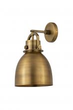 Innovations Lighting 410-1W-BB-M412-8BB - Newton Sphere - 1 Light - 8 inch - Brushed Brass - Sconce