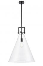  411-1S-BK-18CL - Newton Cone - 1 Light - 18 inch - Matte Black - Cord hung - Pendant