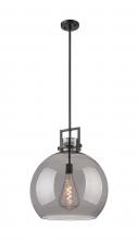  411-1SL-BK-G410-18SM - Newton Sphere - 1 Light - 18 inch - Matte Black - Pendant