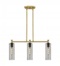 Innovations Lighting 434-3I-BB-G434-12SM - Crown Point - 3 Light - 31 inch - Brushed Brass - Island Light