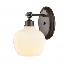 Innovations Lighting 438-1W-BK-G4381 - Amina - 1 Light - 7 inch - Matte Black - Bath Vanity Light