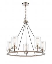 Innovations Lighting 441-5CH-BSN-SDY-LED - Mila - 5 Light - 29 inch - Black Satin Nickel - Chain Hung - Chandelier