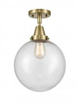 Innovations Lighting 447-1C-AB-G204-10 - Beacon - 1 Light - 10 inch - Antique Brass - Flush Mount