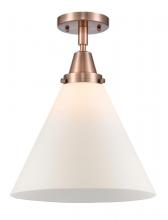 Innovations Lighting 447-1C-AC-G41-L - Cone - 1 Light - 12 inch - Antique Copper - Flush Mount