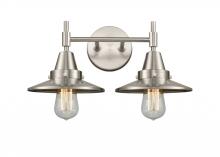 Innovations Lighting 447-2W-SN-M2-SN - Railroad - 2 Light - 17 inch - Satin Nickel - Bath Vanity Light