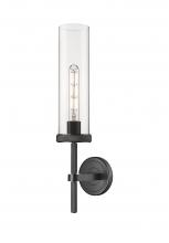  471-1W-BK-G471-12CL - Lincoln - 1 Light - 5 inch - Matte Black - Sconce