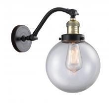  515-1W-BAB-G202-8 - Beacon - 1 Light - 8 inch - Black Antique Brass - Sconce