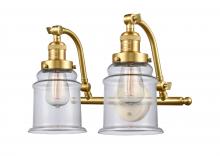  515-2W-SG-G182 - Canton - 2 Light - 18 inch - Satin Gold - Bath Vanity Light