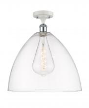 Innovations Lighting 516-1C-WPC-GBD-162-LED - Bristol - 1 Light - 16 inch - White Polished Chrome - Semi-Flush Mount