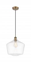 Innovations Lighting 516-1P-BB-G652-12 - Cindyrella - 1 Light - 12 inch - Brushed Brass - Cord hung - Mini Pendant