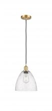  516-1P-SG-GBD-94-LED - Bristol - 1 Light - 9 inch - Satin Gold - Cord hung - Mini Pendant