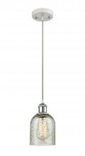  516-1P-WPC-G259 - Caledonia - 1 Light - 5 inch - White Polished Chrome - Cord hung - Mini Pendant