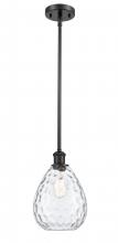  516-1S-BK-G372 - Waverly - 1 Light - 8 inch - Matte Black - Mini Pendant