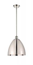 Innovations Lighting 516-1S-PN-MBD-12-PN - Bristol - 1 Light - 12 inch - Polished Nickel - Pendant