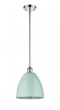  516-1S-PN-MBD-9-SF - Plymouth - 1 Light - 9 inch - Polished Nickel - Pendant