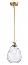  516-1S-SG-G372-LED - Waverly - 1 Light - 8 inch - Satin Gold - Mini Pendant