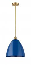  516-1S-SG-MBD-12-BL - Plymouth - 1 Light - 12 inch - Satin Gold - Pendant