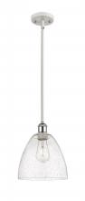 Innovations Lighting 516-1S-WPC-GBD-94-LED - Bristol - 1 Light - 9 inch - White Polished Chrome - Mini Pendant