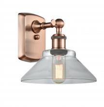  516-1W-AC-G132 - Orwell - 1 Light - 8 inch - Antique Copper - Sconce