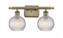 Innovations Lighting 516-2W-AB-G122C-6CL - Athens - 2 Light - 16 inch - Antique Brass - Bath Vanity Light