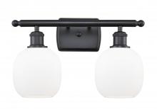  516-2W-BK-G101 - Belfast - 2 Light - 16 inch - Matte Black - Bath Vanity Light