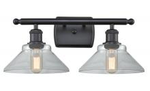  516-2W-BK-G132 - Orwell - 2 Light - 18 inch - Matte Black - Bath Vanity Light