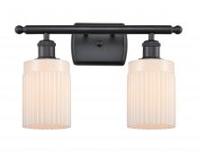  516-2W-BK-G341-LED - Hadley - 2 Light - 15 inch - Matte Black - Bath Vanity Light