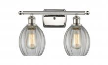  516-2W-PN-G82 - Eaton - 2 Light - 16 inch - Polished Nickel - Bath Vanity Light