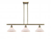  516-3I-AB-G131 - Orwell - 3 Light - 36 inch - Antique Brass - Cord hung - Island Light