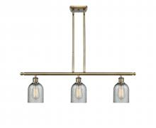  516-3I-AB-G257 - Caledonia - 3 Light - 36 inch - Antique Brass - Cord hung - Island Light