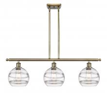  516-3I-AB-G556-8CL - Rochester - 3 Light - 36 inch - Antique Brass - Cord hung - Island Light