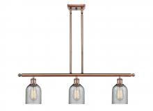  516-3I-AC-G257 - Caledonia - 3 Light - 36 inch - Antique Copper - Cord hung - Island Light