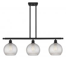 Innovations Lighting 516-3I-BK-G122C-8CL - Athens - 3 Light - 36 inch - Matte Black - Cord hung - Island Light